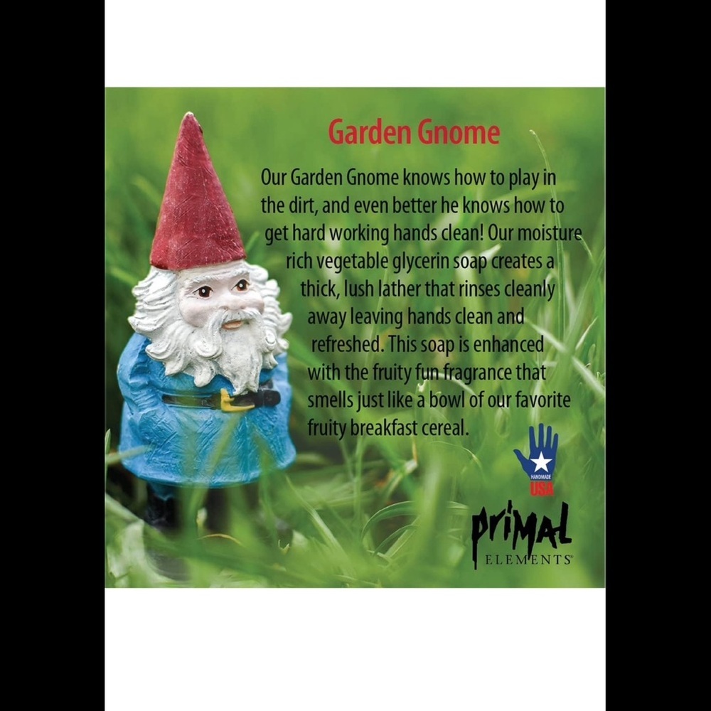 Primal Elements Garden Gnome Glycerin Soap, NWT - Picture 7 of 8